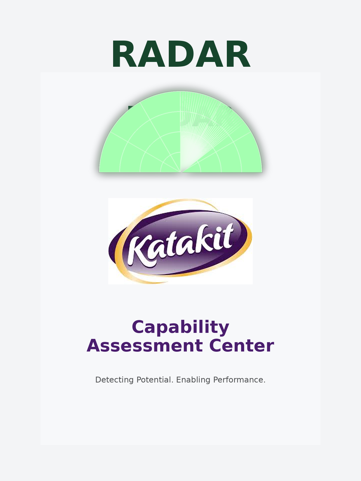 RADAR Capability Assessment Center